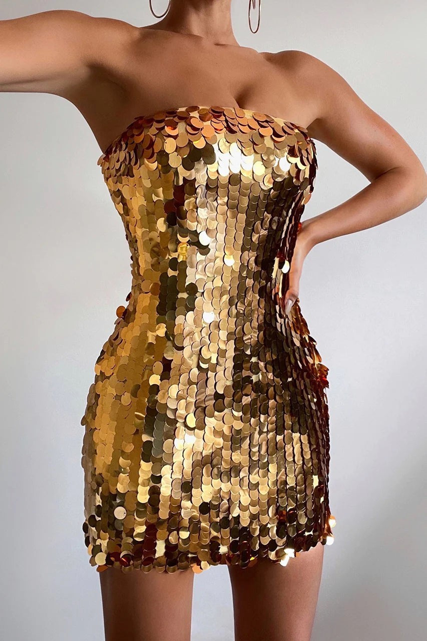 Celestia Sequin Mini Dress
