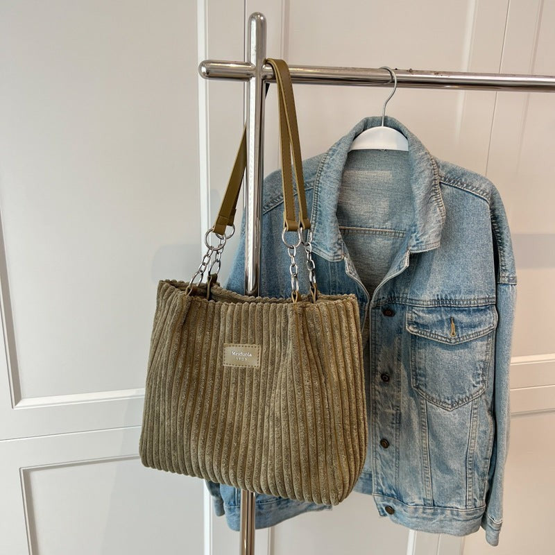 Coralie Corduroy Shoulder Bag