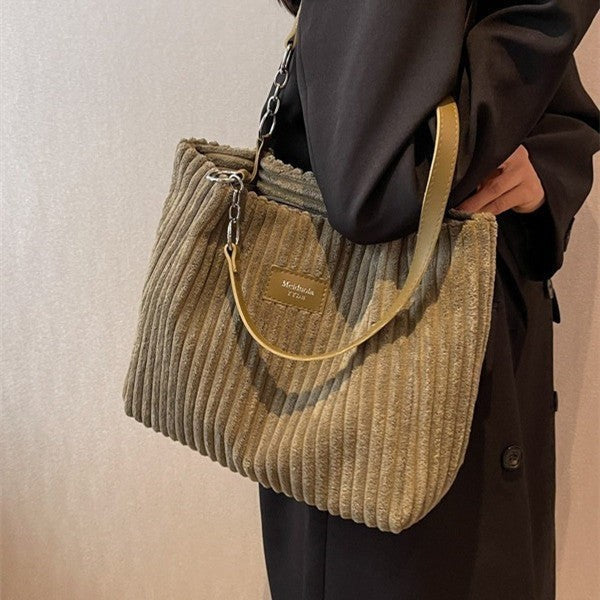 Coralie Corduroy Shoulder Bag