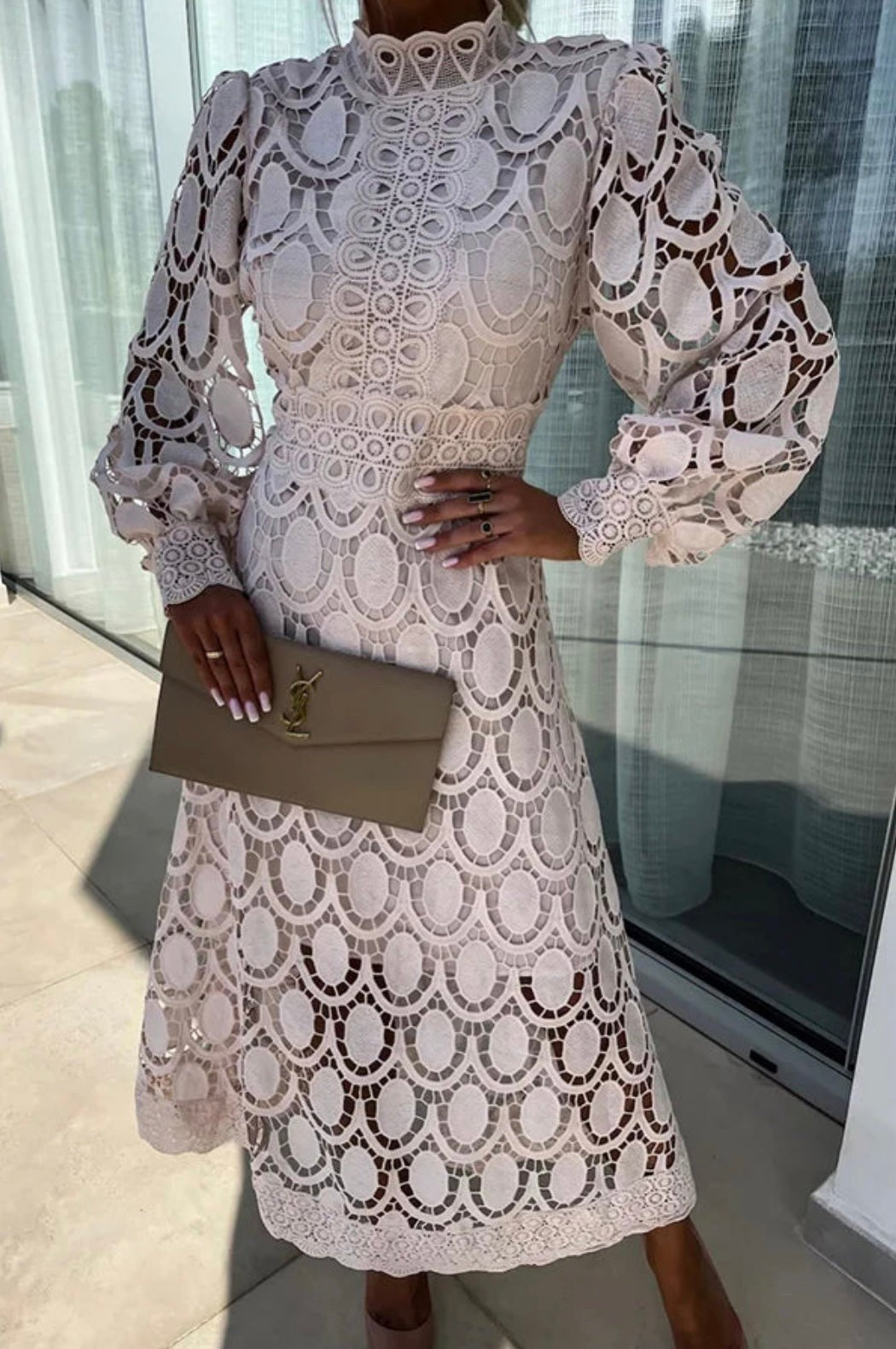 Isadora Lace Midi Dress