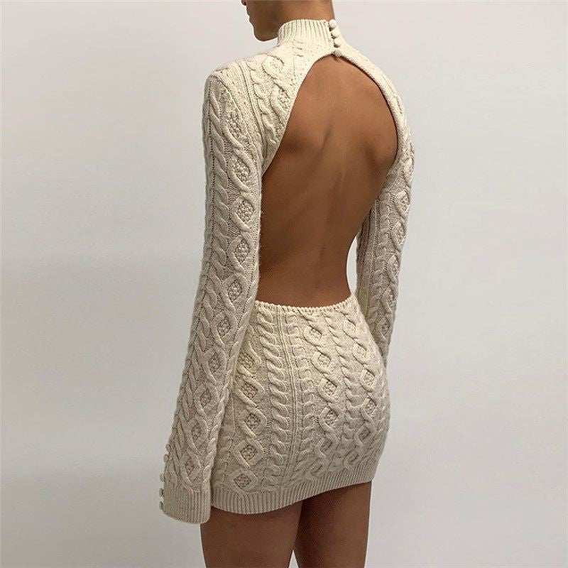 Serafina Cutback Knit Mini Dress