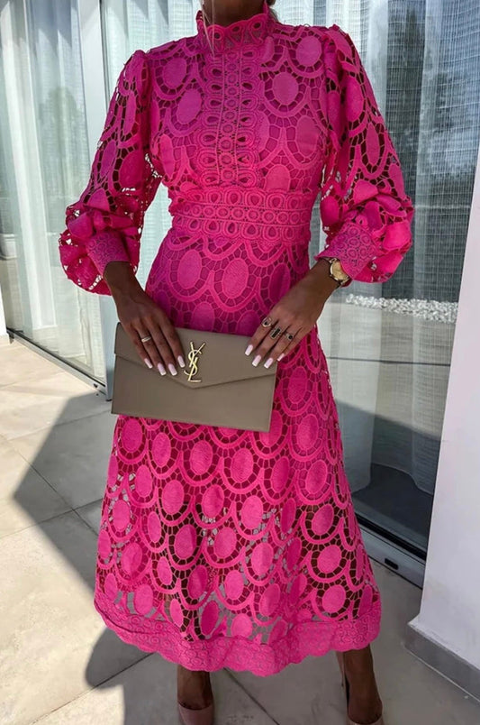 Isadora Lace Midi Dress